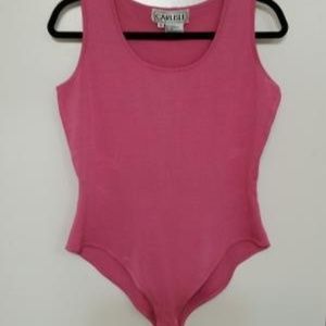 Carlisle Pink Silk Snap Crotch top - Medium